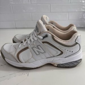 New Balance White and Gray Athletic Shoes